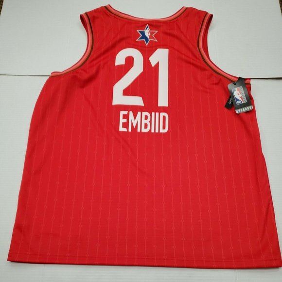 Joel Embiid NBA All Star Game Jersey Philadelphia 76ers Nike XXL 56 New W/ Tags